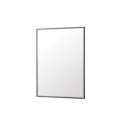 James Martin - Rohe 30" Rectangular Mirror, Matte Black - 715-M30-MB view 4