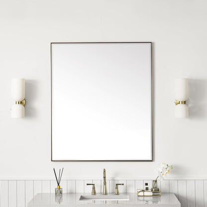 James Martin - Rohe 36" Rectangular Mirror, Champagne Brass - 715-M36-CB view 2