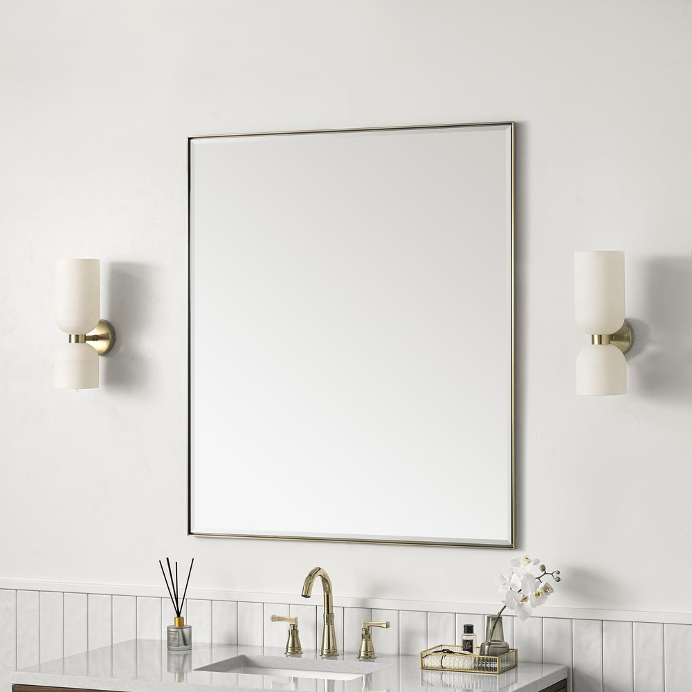James Martin - Rohe 36" Rectangular Mirror, Champagne Brass - 715-M36-CB view 3