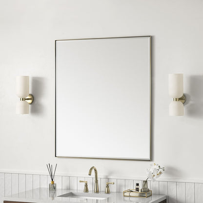 James Martin - Rohe 36" Rectangular Mirror, Champagne Brass - 715-M36-CB view 3