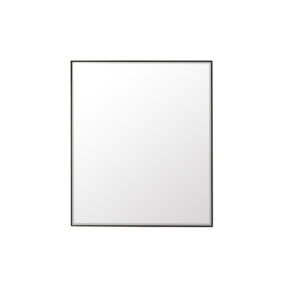 James Martin - Rohe 36" Rectangular Mirror, Matte Black - 715-M36-MB view 1