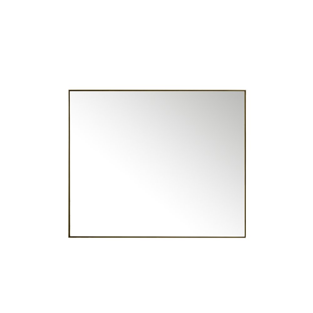 James Martin - Rohe 48" Rectangular Mirror, Champagne Brass - 715-M48-CB view 1