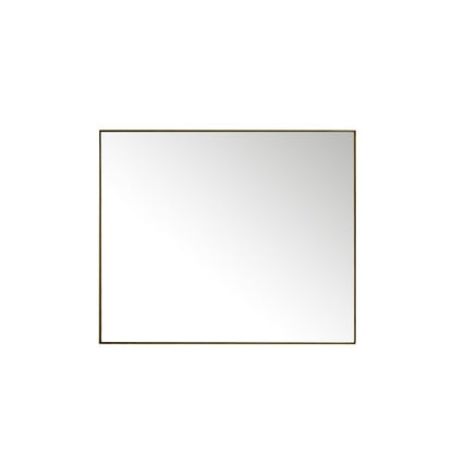 James Martin - Rohe 48" Rectangular Mirror, Champagne Brass - 715-M48-CB view 1