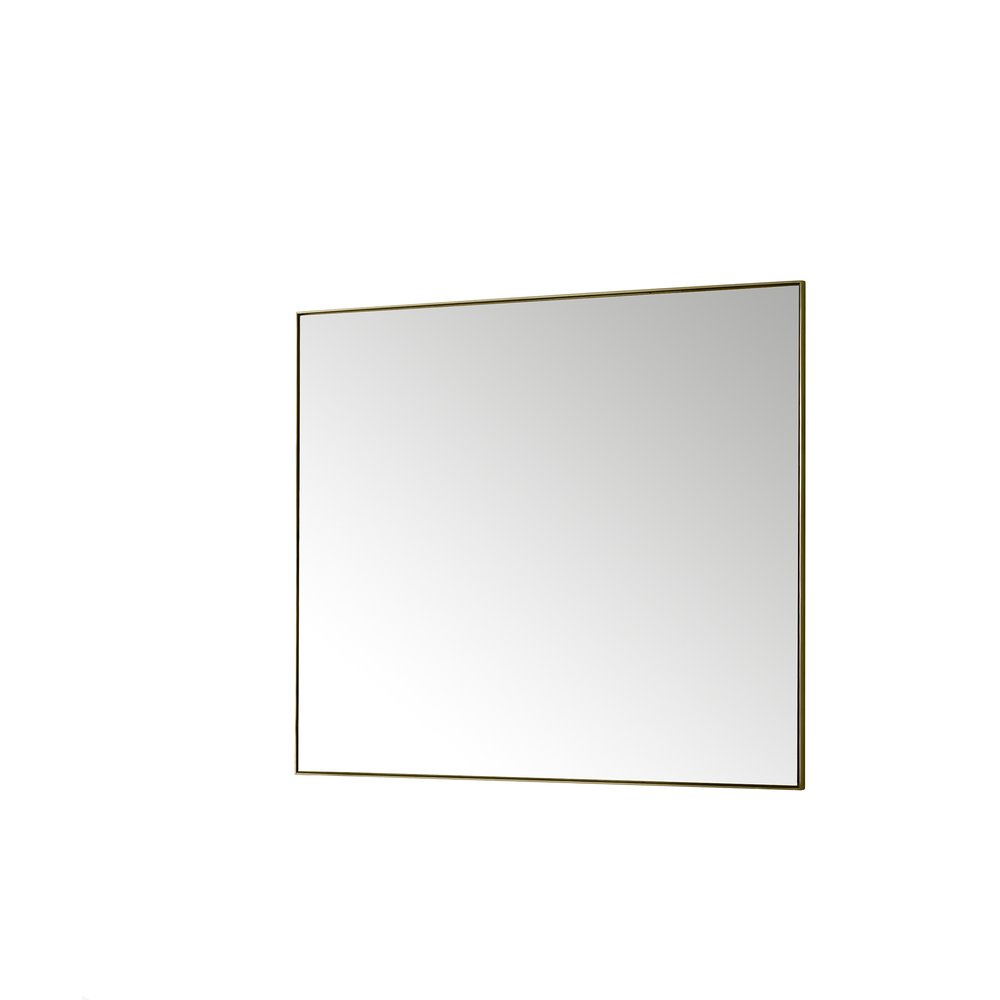 James Martin - Rohe 48" Rectangular Mirror, Champagne Brass - 715-M48-CB view 4