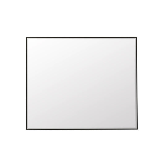 James Martin - Rohe 48" Rectangular Mirror, Matte Black - 715-M48-MB view 1