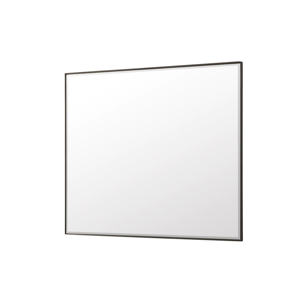 James Martin - Rohe 48" Rectangular Mirror, Matte Black - 715-M48-MB view 4