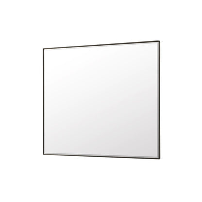 James Martin - Rohe 48" Rectangular Mirror, Matte Black - 715-M48-MB view 4