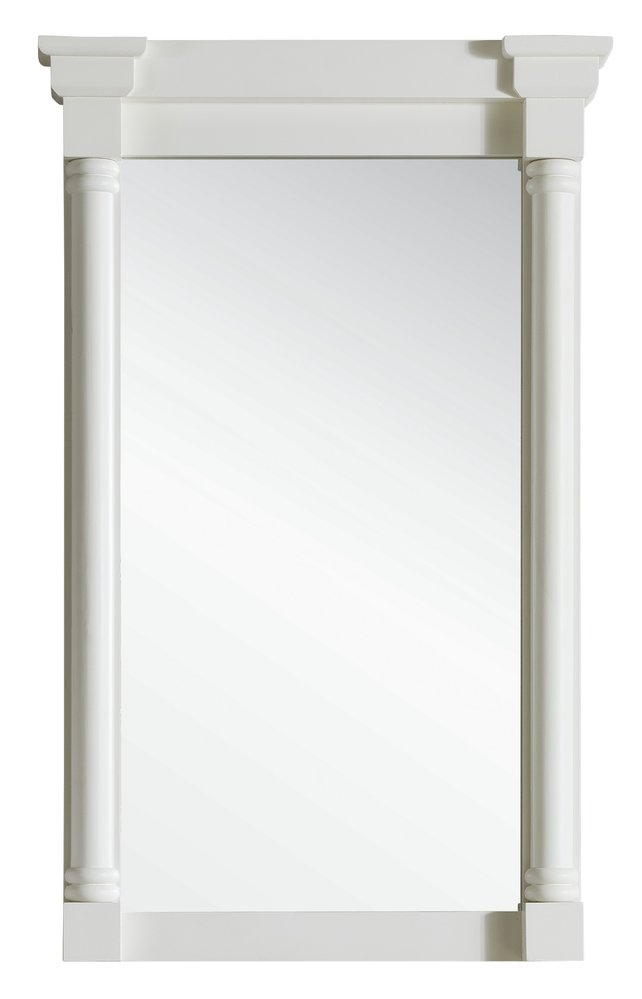 James Martin - Savannah/Providence 27" Mirror, Bright White - 238-107-M27-BW view 1
