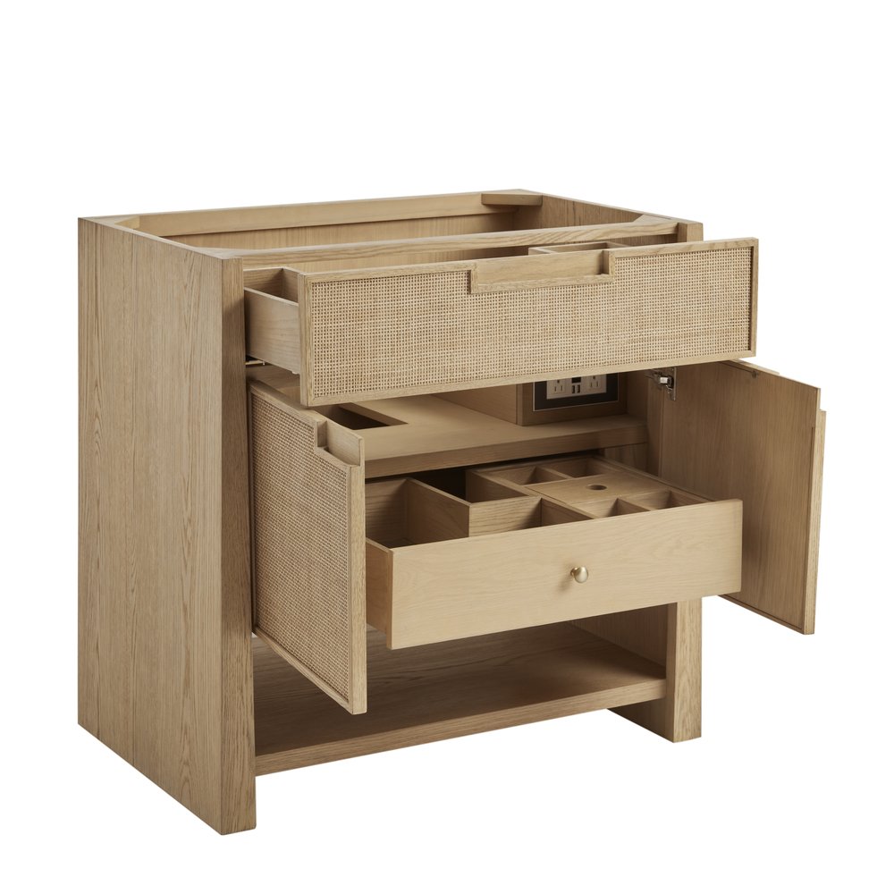 James Martin - Solene 36" Single Vanity, Seaside Oak - D225-V36-SSO view 2