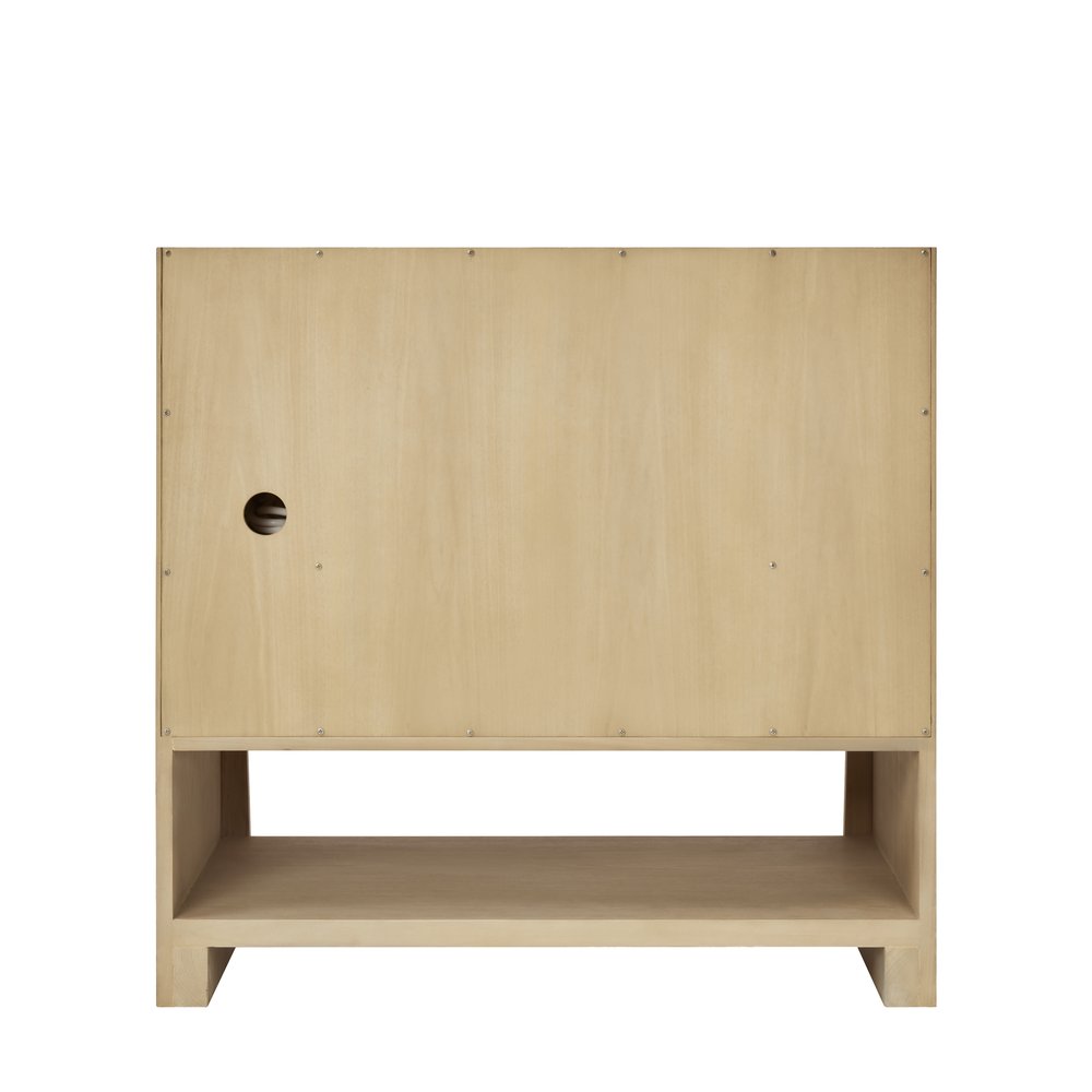 James Martin - Solene 36" Single Vanity, Seaside Oak, w/ 3 CM Carrara Marble Top - D225-V36-SSO-3CAR view 8