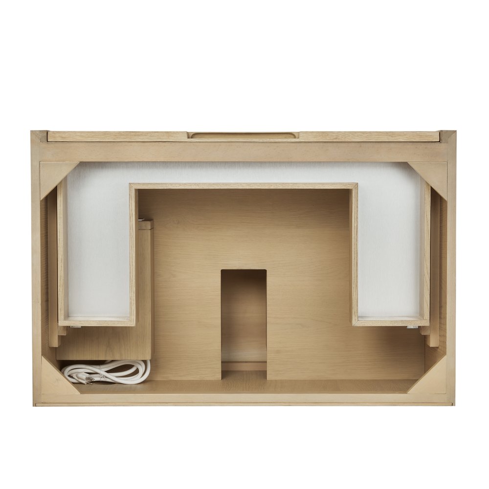 James Martin - Solene 36" Single Vanity, Seaside Oak, w/ 3 CM Eternal Jasmine Pearl Quartz Top - D225-V36-SSO-3EJP view 6