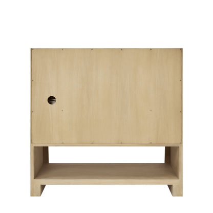 James Martin - Solene 36" Single Vanity, Seaside Oak, w/ 3 CM Siberian Silestone Top - D225-V36-SSO-3SFR view 8