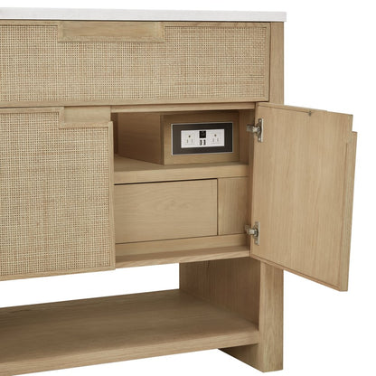 James Martin - Solene 36" Single Vanity, Seaside Oak, w/ 3 CM Tajnar Eclos Top - D225-V36-SSO-3TJR view 12