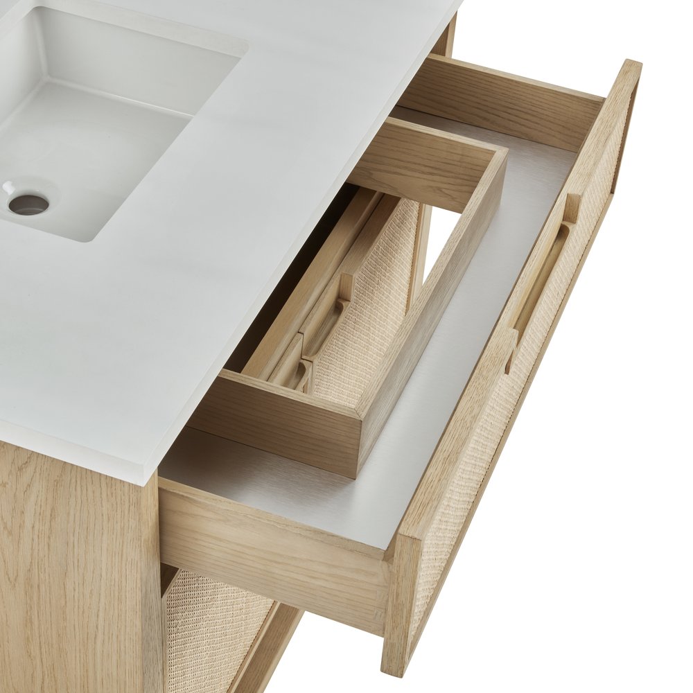 James Martin - Solene 36" Single Vanity, Seaside Oak, w/ 3 CM Tajnar Eclos Top - D225-V36-SSO-3TJR view 15
