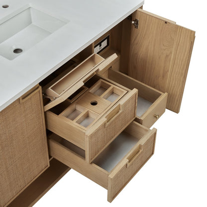 James Martin - Solene 48" Single Vanity, Seaside Oak - D225-V48-SSO view 10