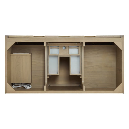 James Martin - Solene 48" Single Vanity, Seaside Oak, w/ 3 CM White Zeus Quartz Top - D225-V48-SSO-3WZ view 6