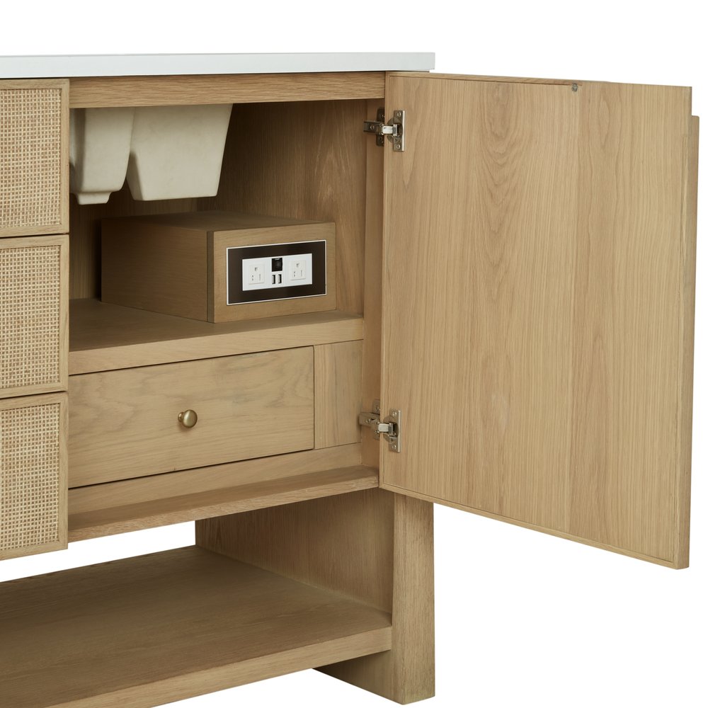 James Martin - Solene 72" Double Vanity, Seaside Oak - D225-V72-SSO view 6