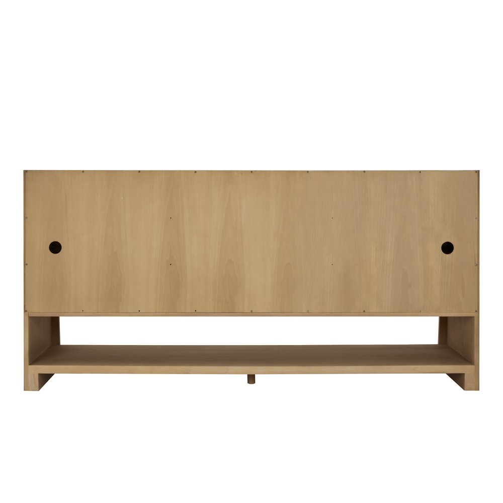 James Martin - Solene 72" Double Vanity, Seaside Oak, w/ 3 CM Phantome Eclos Top - D225-V72-SSO-3PHT view 9