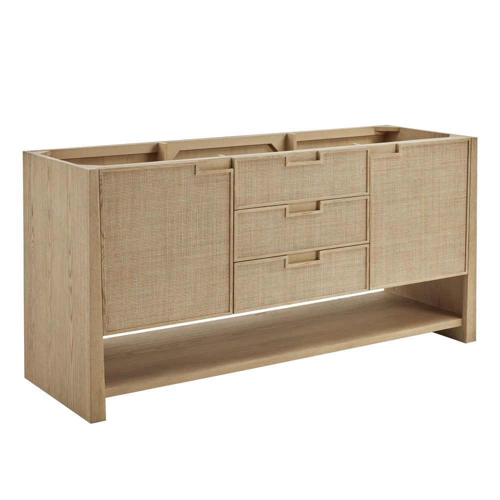 James Martin - Solene 72" Double Vanity, Seaside Oak, w/ 3 CM Tajnar Eclos Top w/FreePower Wireless Charger - D225-V72-SSO-FTJR view 2