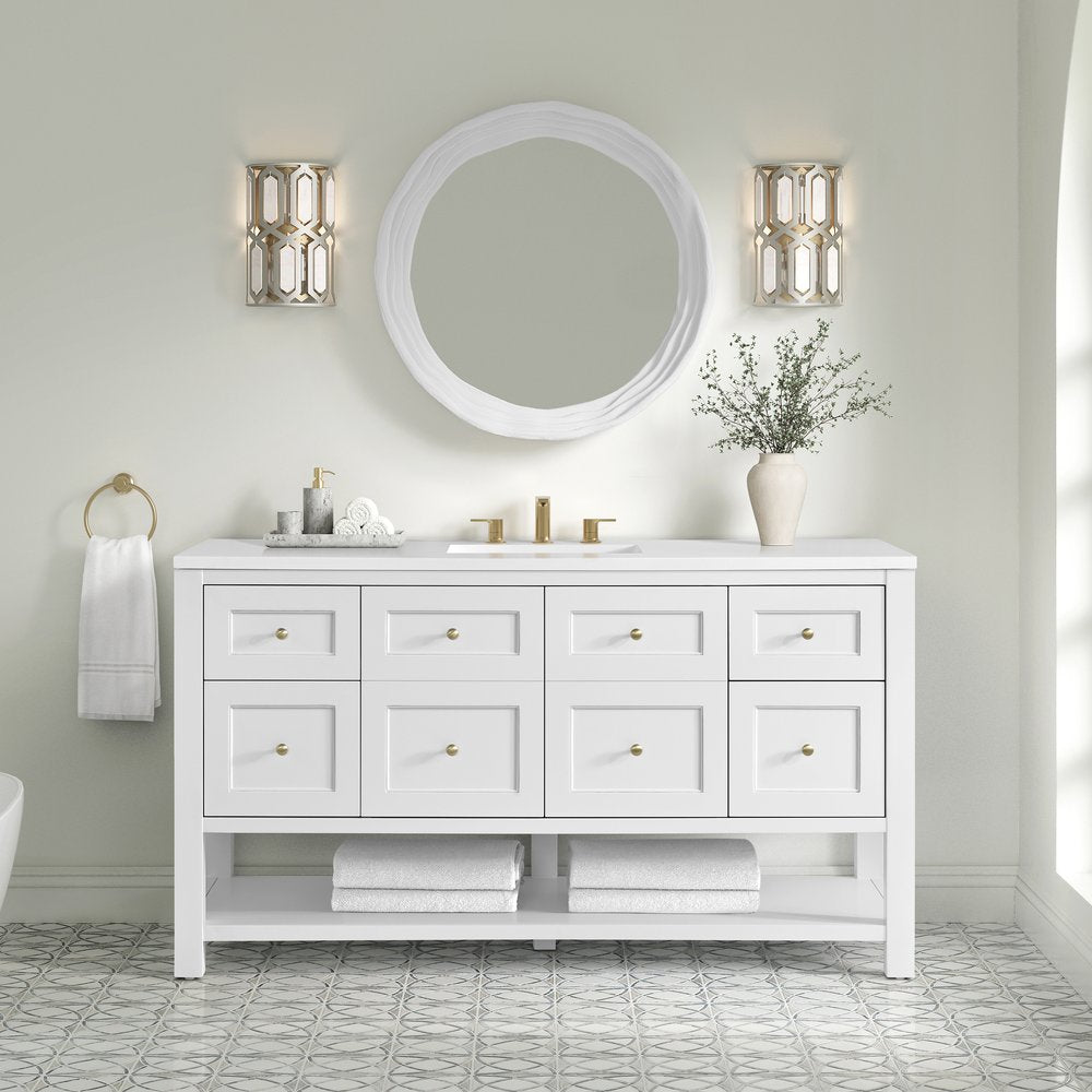 James Martin - Terra 30" Mirror, Limestone - 250-MR30-LST view 3