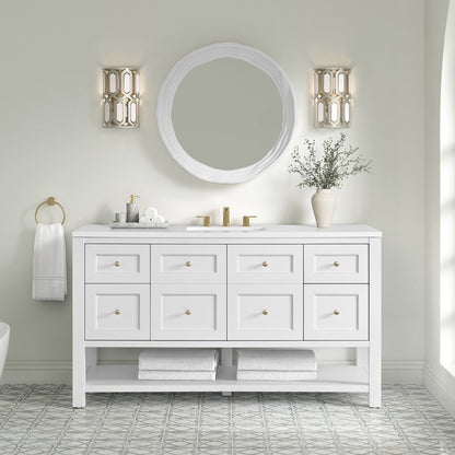 James Martin - Terra 30" Mirror, Limestone - 250-MR30-LST view 3