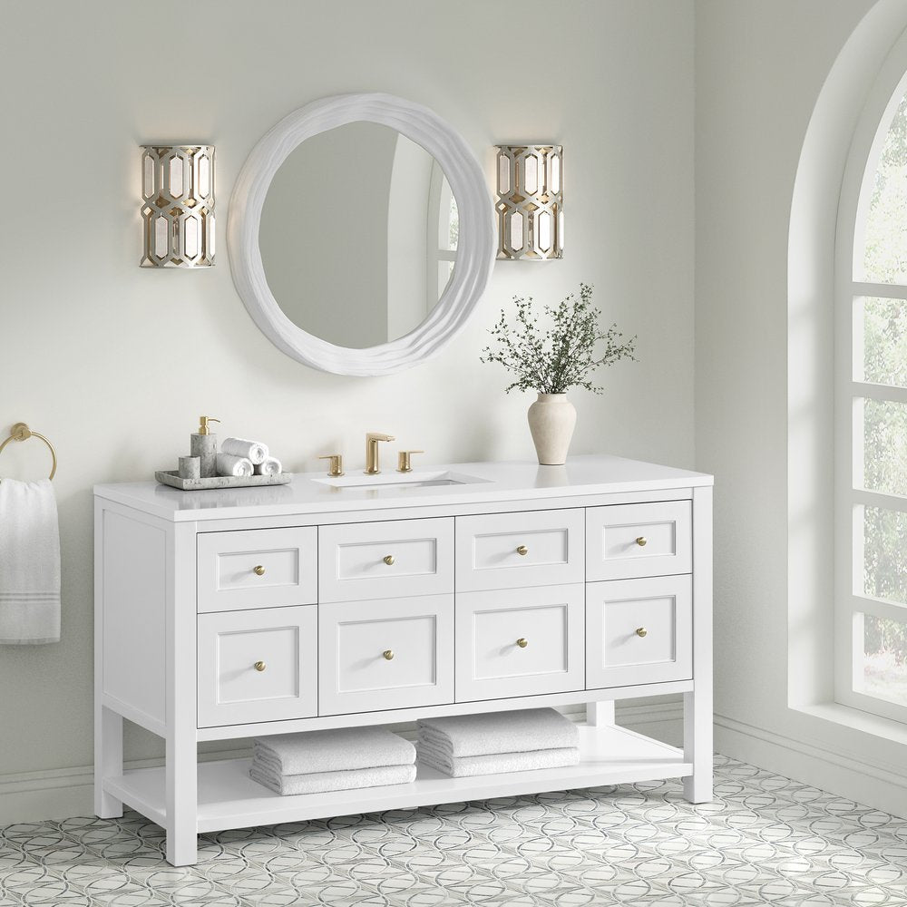 James Martin - Terra 30" Mirror, Limestone - 250-MR30-LST view 5