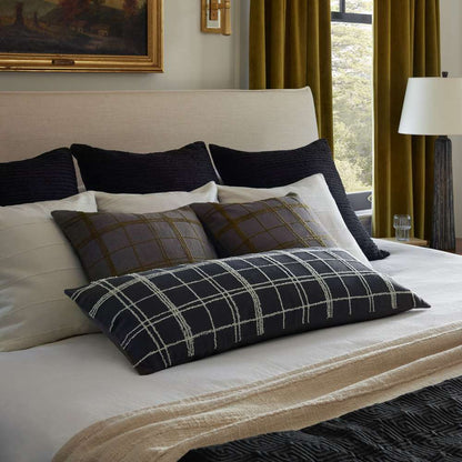 Jean Stoffer x Loloi - Bernadette Graphite / Ivory 13 x 35 Cover Only Pillow - P145PJS0012GTIVPI29 veiw 2