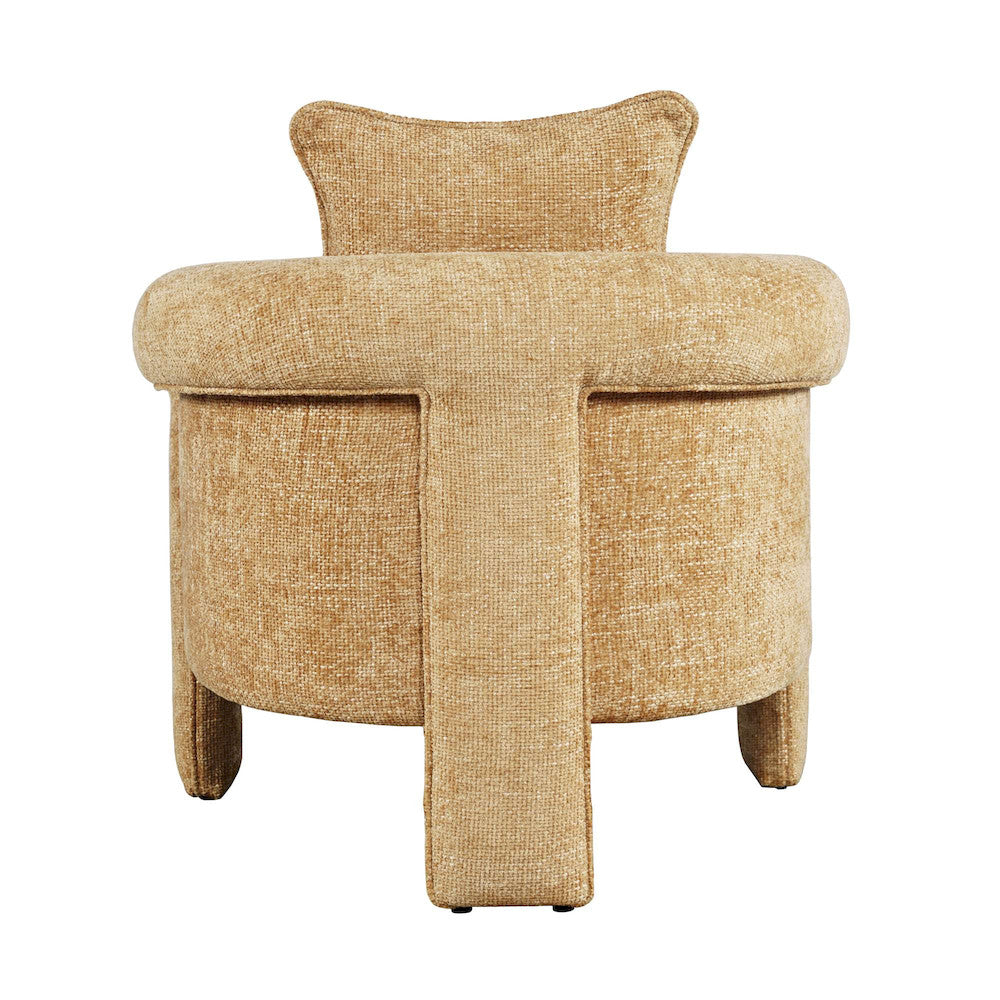 Jofran - Adley Modern Upholstered Vintage Accent Armchair with Pillow - ADLEY-CH-AMBER view 3