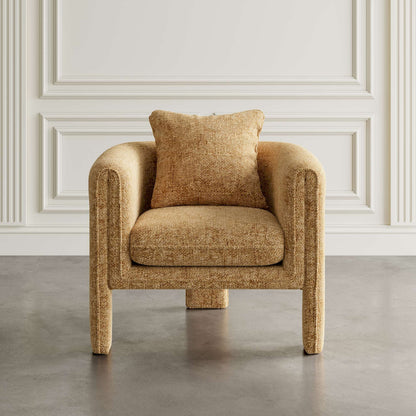 Jofran - Adley Modern Upholstered Vintage Accent Armchair with Pillow - ADLEY-CH-AMBER view 5