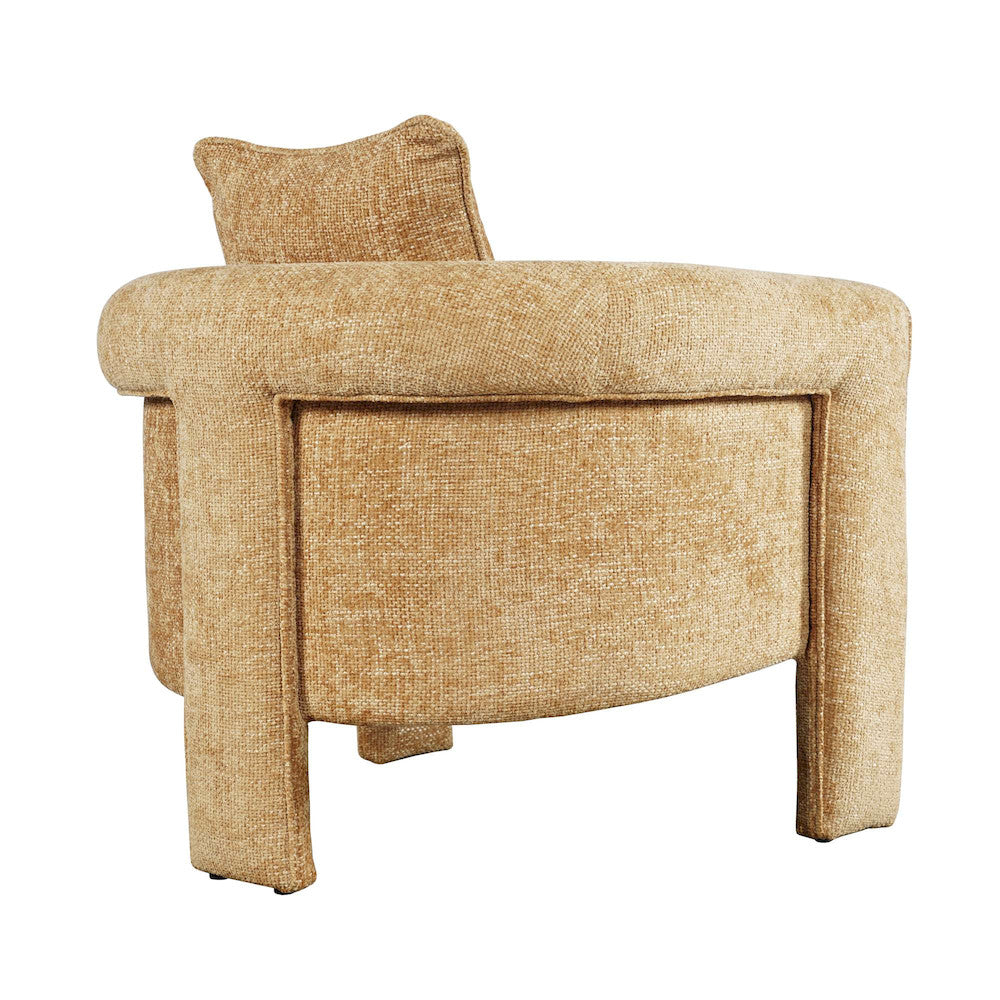 Jofran - Adley Modern Upholstered Vintage Accent Armchair with Pillow - ADLEY-CH-AMBER view 7