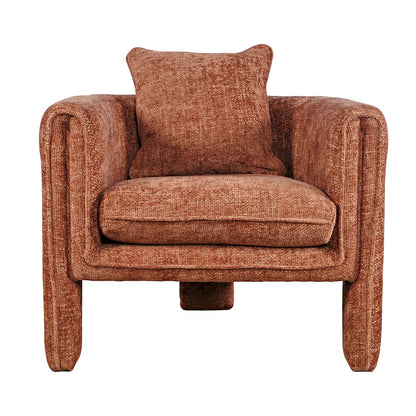 Jofran - Adley Modern Upholstered Vintage Accent Armchair with Pillow - ADLEY-CH-GARNET view 1