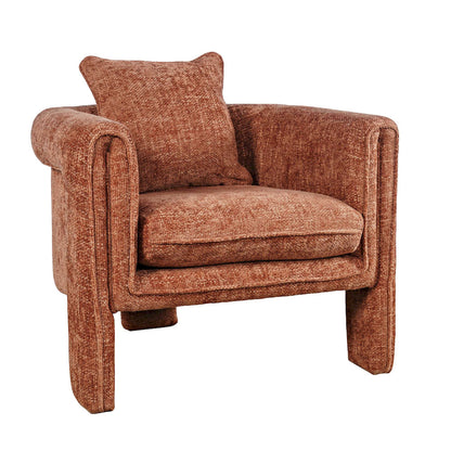 Jofran - Adley Modern Upholstered Vintage Accent Armchair with Pillow - ADLEY-CH-GARNET view 2