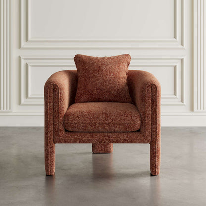 Jofran - Adley Modern Upholstered Vintage Accent Armchair with Pillow - ADLEY-CH-GARNET view 5