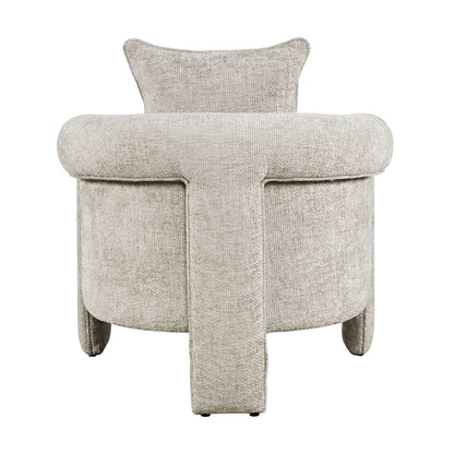 Jofran - Adley Modern Upholstered Vintage Accent Armchair with Pillow - ADLEY-CH-OYSTER view 3