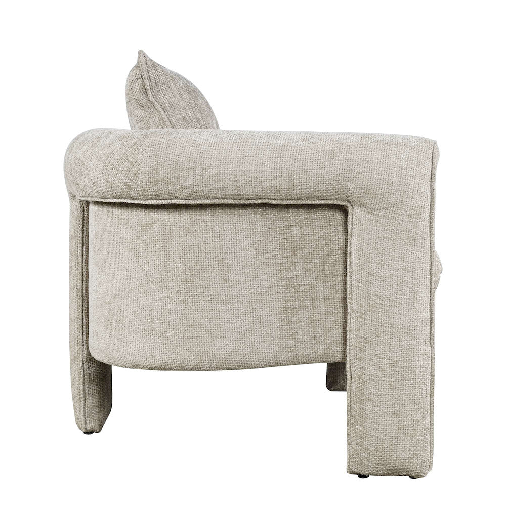 Jofran - Adley Modern Upholstered Vintage Accent Armchair with Pillow - ADLEY-CH-OYSTER view 6