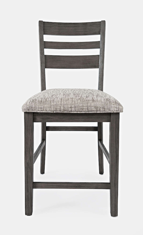 Jofran - Altamonte Ladderback Counter Stool in Brushed Grey (Set of 2) - 1855-BS420KD view 1