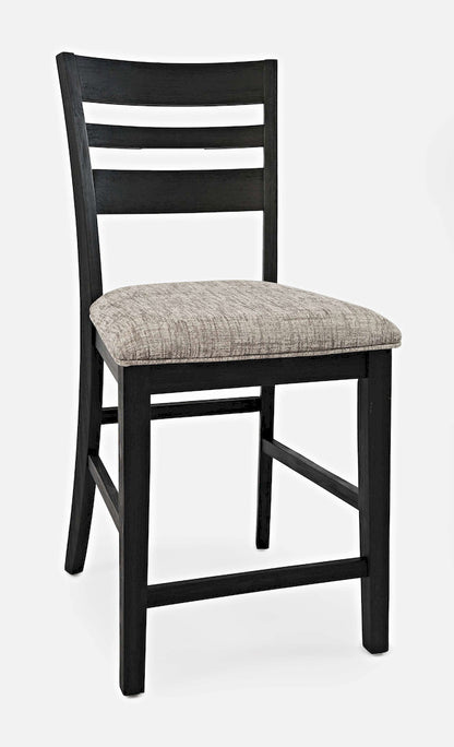 Jofran - Altamonte Ladderback Counter Stool in Dark Charcoal Grey (Set of 2) - 1851-BS420KD view 2