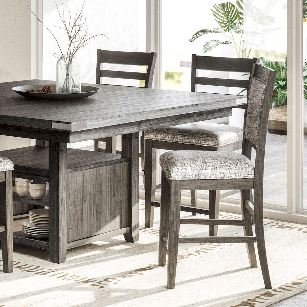 Jofran - Altamonte Upholstered Counter Stool in Brushed Grey (Set of 2) - 1855-BS520KD view 8