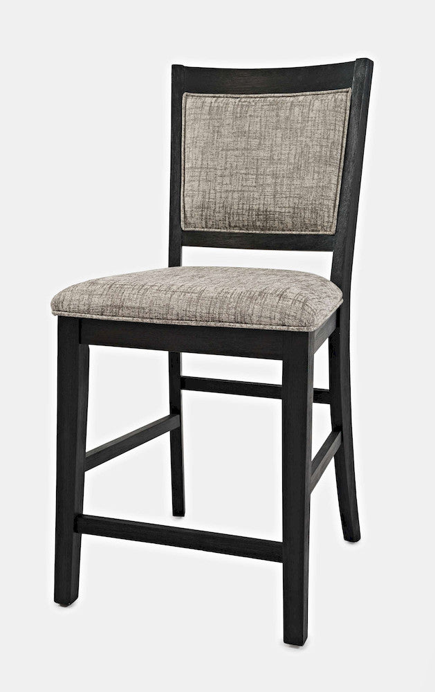 Jofran - Altamonte Upholstered Counter Stool in Dark Charcoal Grey (Set of 2) - 1851-BS520KD view 3