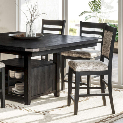 Jofran - Altamonte Upholstered Counter Stool in Dark Charcoal Grey (Set of 2) - 1851-BS520KD view 7