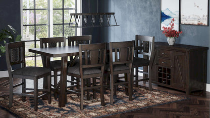 Jofran - American Rustics Upholstered Slatback Stool (Set of 2) - 1839-BS405KD view 7