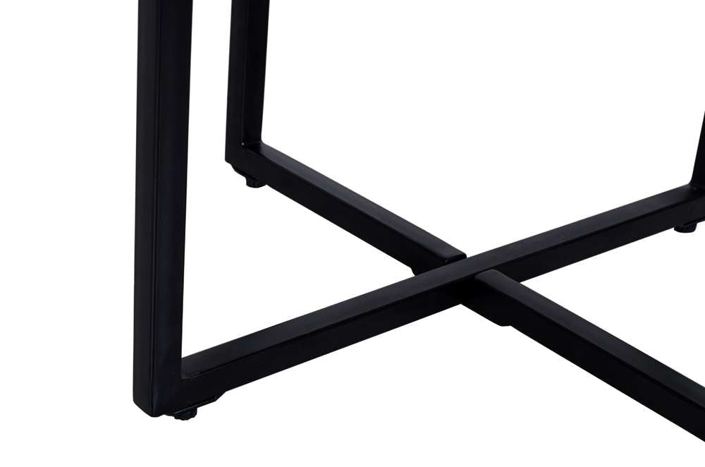 Jofran - Ames Solid Wood Modern 20in Round End Table - Natural and Black - 2058-6 veiw 6