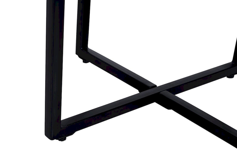 Jofran - Ames Solid Wood Modern 20in Round End Table - Natural and Black - 2058-6 view 5