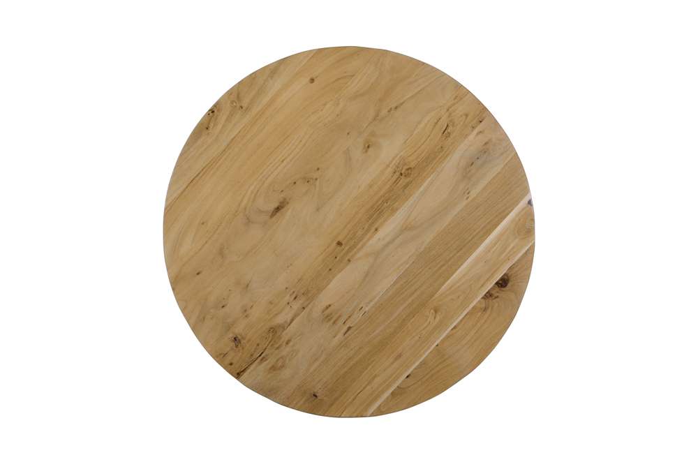 Jofran - Ames Solid Wood Modern 36in Round Coffee Table - Natural and Black - 2058-2 veiw 7