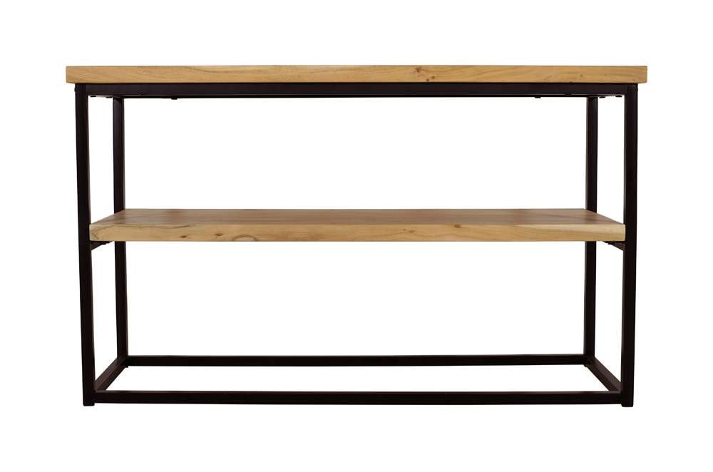 Jofran - Ames Solid Wood Modern 50in Console Sofa Table - Natural and Black - 2058-4 veiw 2