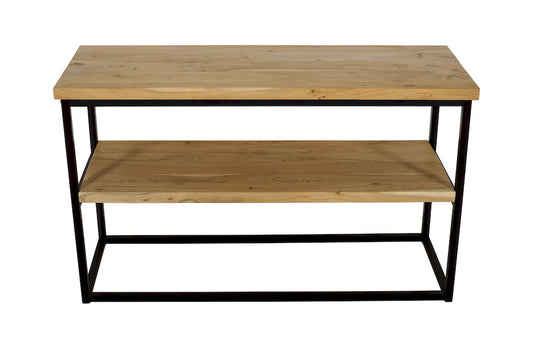 Jofran - Ames Solid Wood Modern 50in Console Sofa Table - Natural and Black - 2058-4 view 1