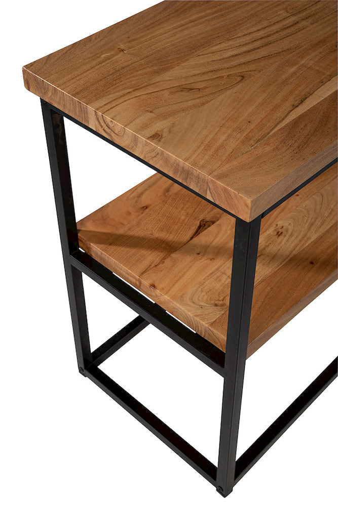 Jofran - Ames Solid Wood Modern 50in Console Sofa Table - Natural and Black - 2058-4 view 3