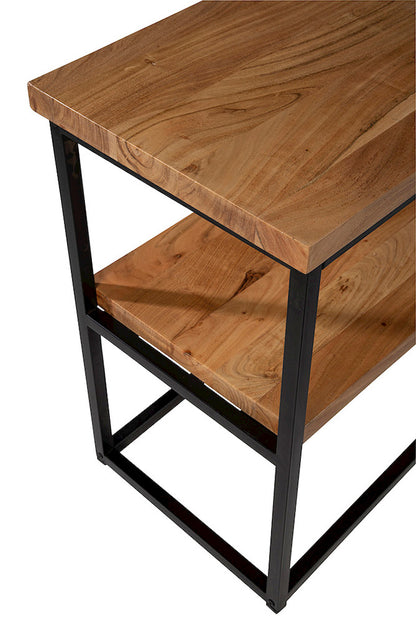 Jofran - Ames Solid Wood Modern 50in Console Sofa Table - Natural and Black - 2058-4 view 3
