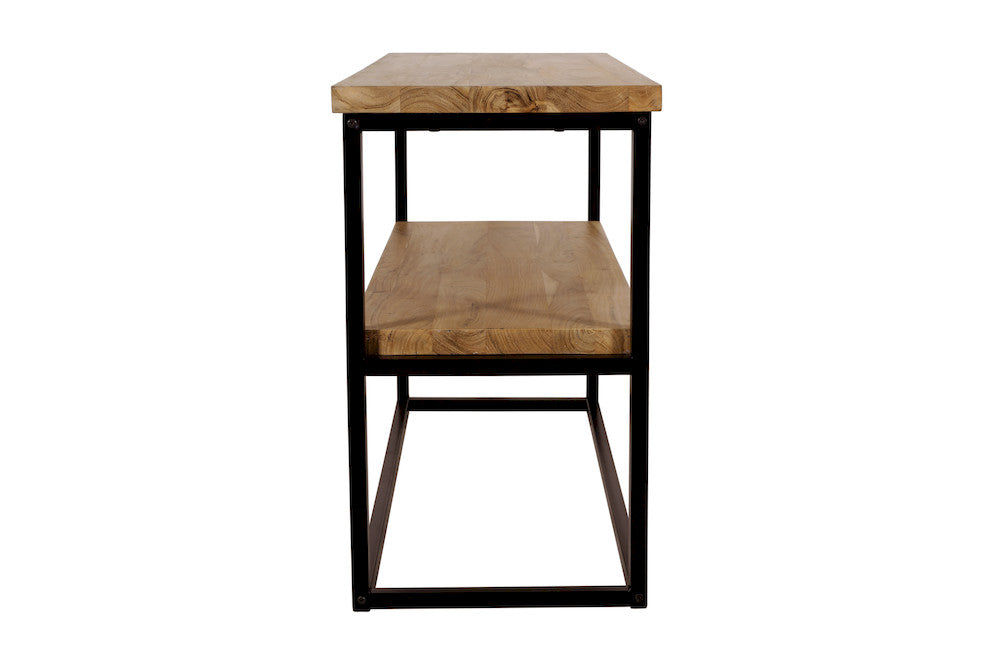 Jofran - Ames Solid Wood Modern 50in Console Sofa Table - Natural and Black - 2058-4 view 5
