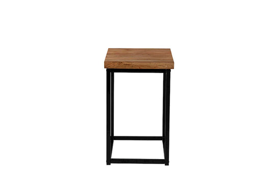 Jofran - Ames Solid Wood Modern Chairside End Table - Natural and Black - 2058-7 view 1